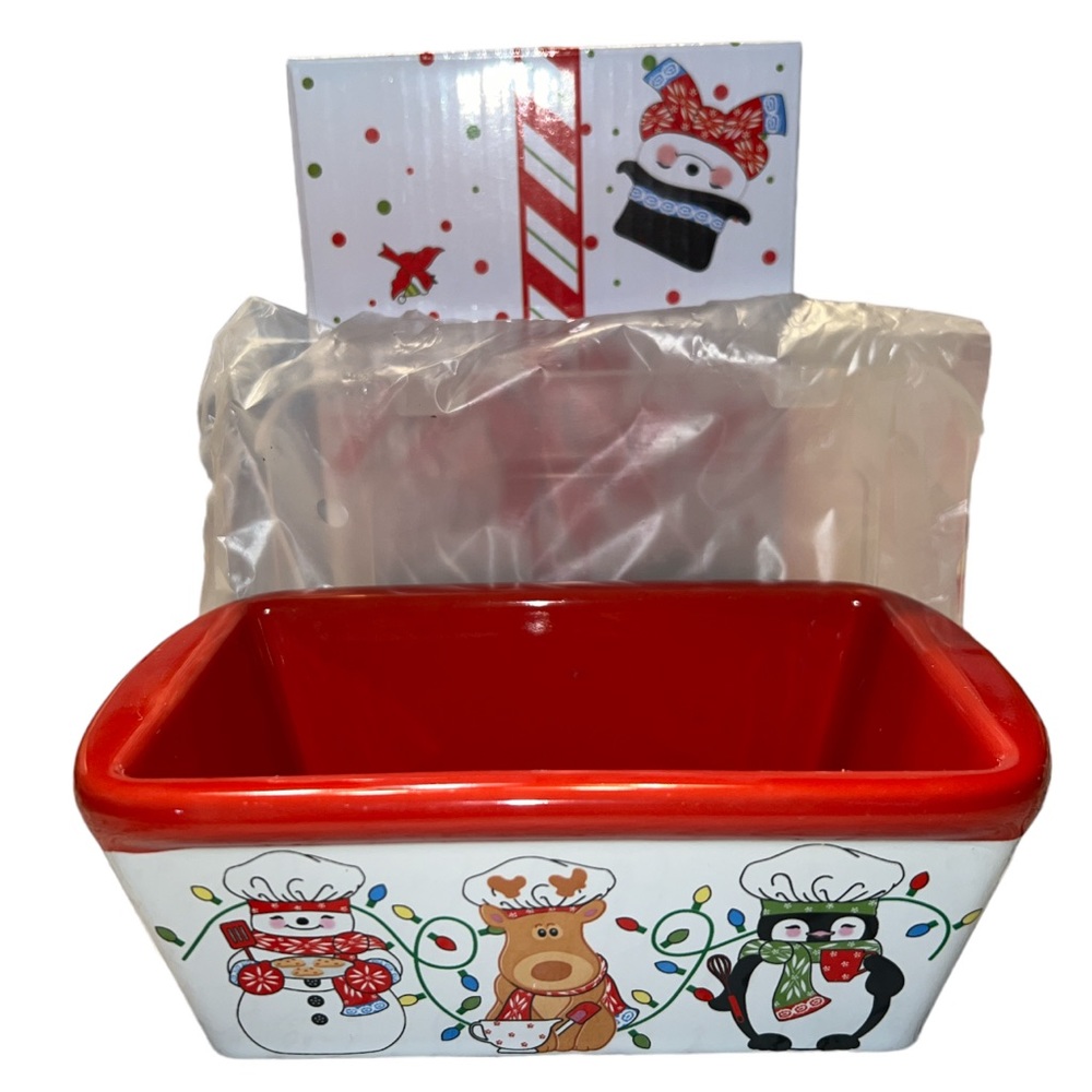 Temptations Holiday 12 Oz Mini Loaf Pan With Lid By Tara Bakeware W Box